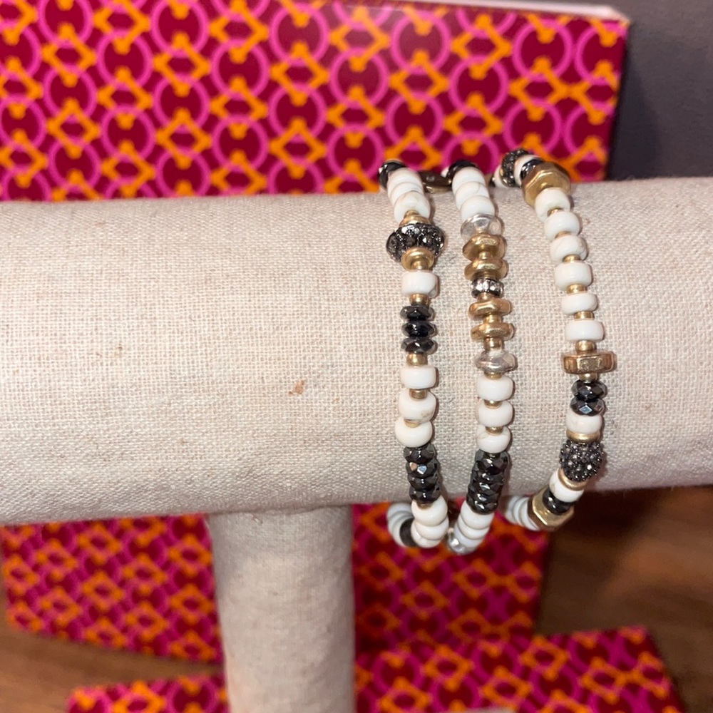 3 stacker bracelets